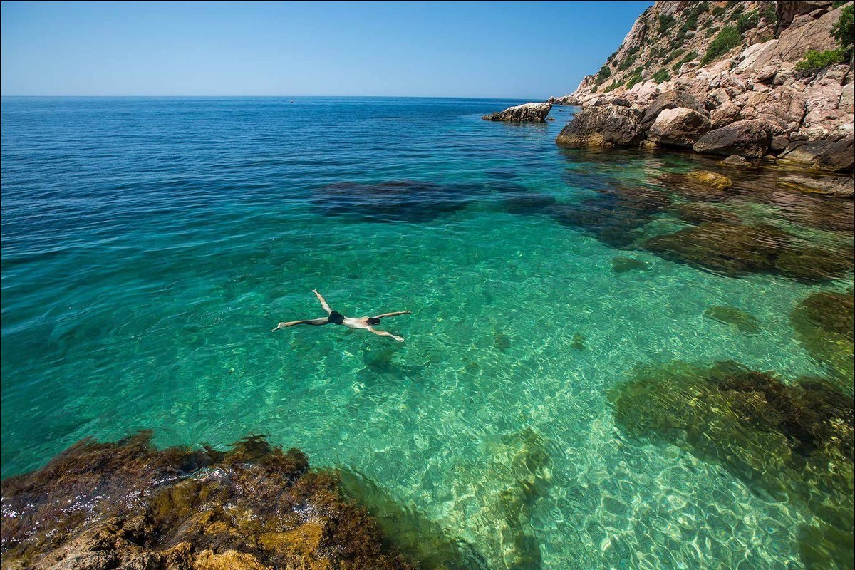 Лазурная вода в Крыму