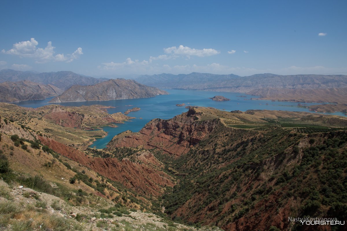 Нурекское водохранилище фото