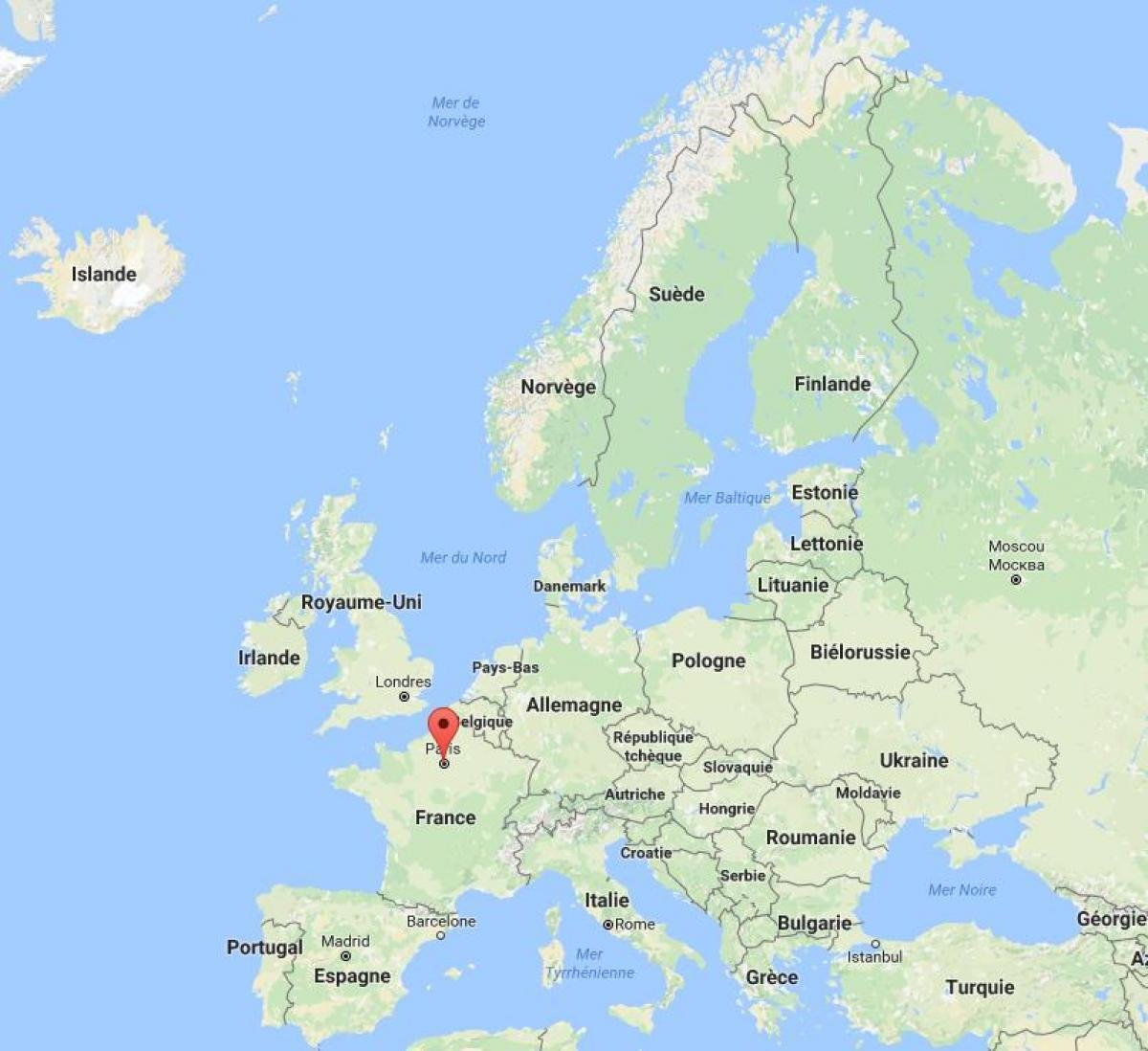 Карта Парижа