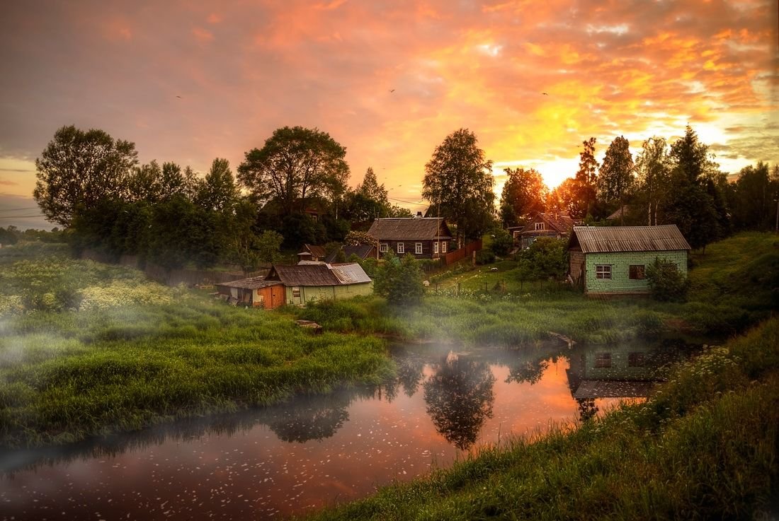 Красивые Деревенские пейзажи