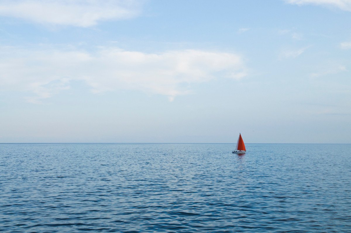 Море Горизонт вдали