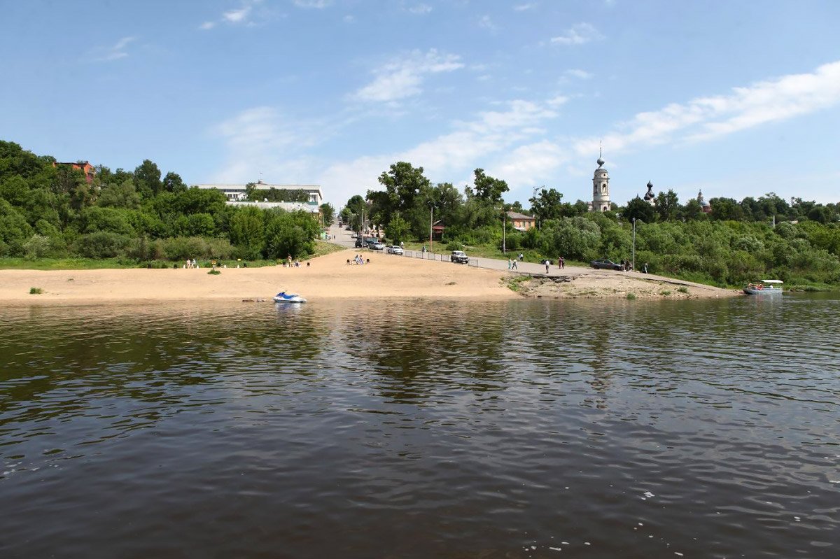 Яченское водохранилище в Калуге пляж
