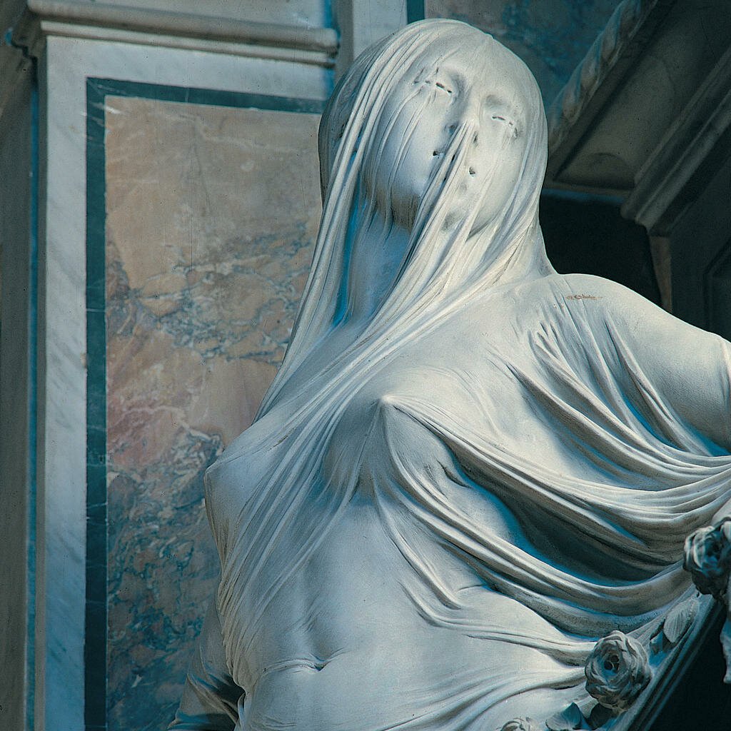 "Целомудрие", капелла Сан-Северо. Антонио Коррадини, 1752, Неаполь.