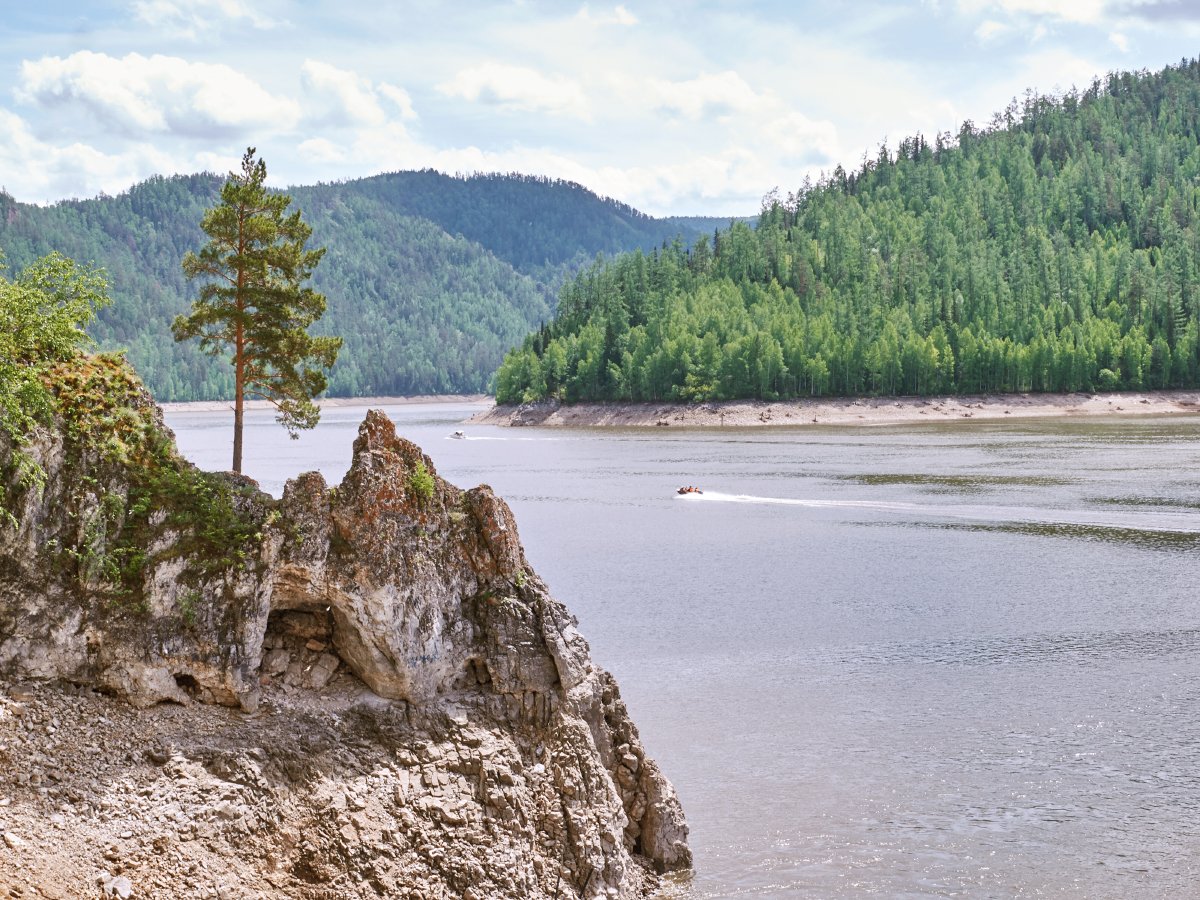 Красноярское водохранилище Бирюса