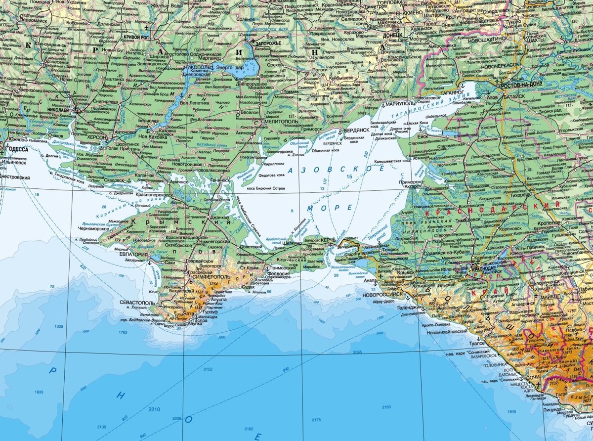 Черное и азовское море россия
