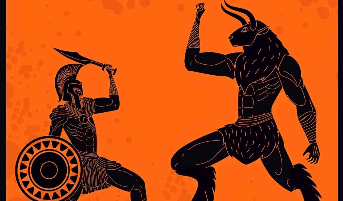 Theseus Kills the Minotaur