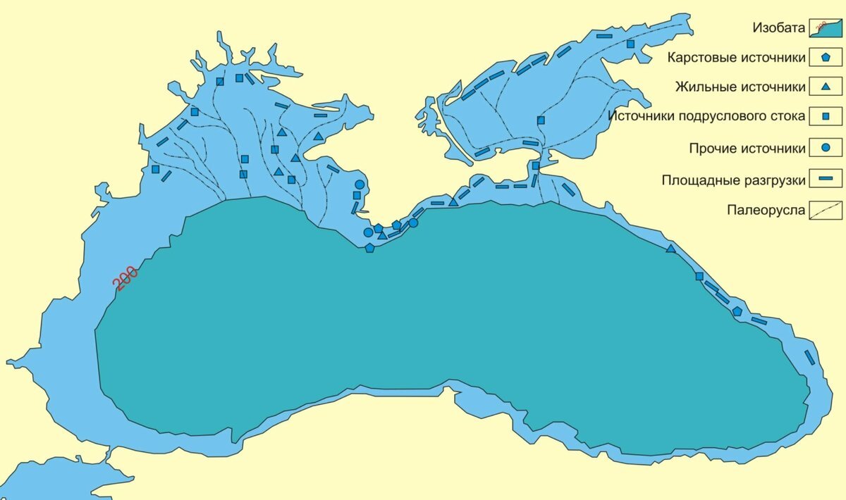 Рельеф дна Азовского моря без воды