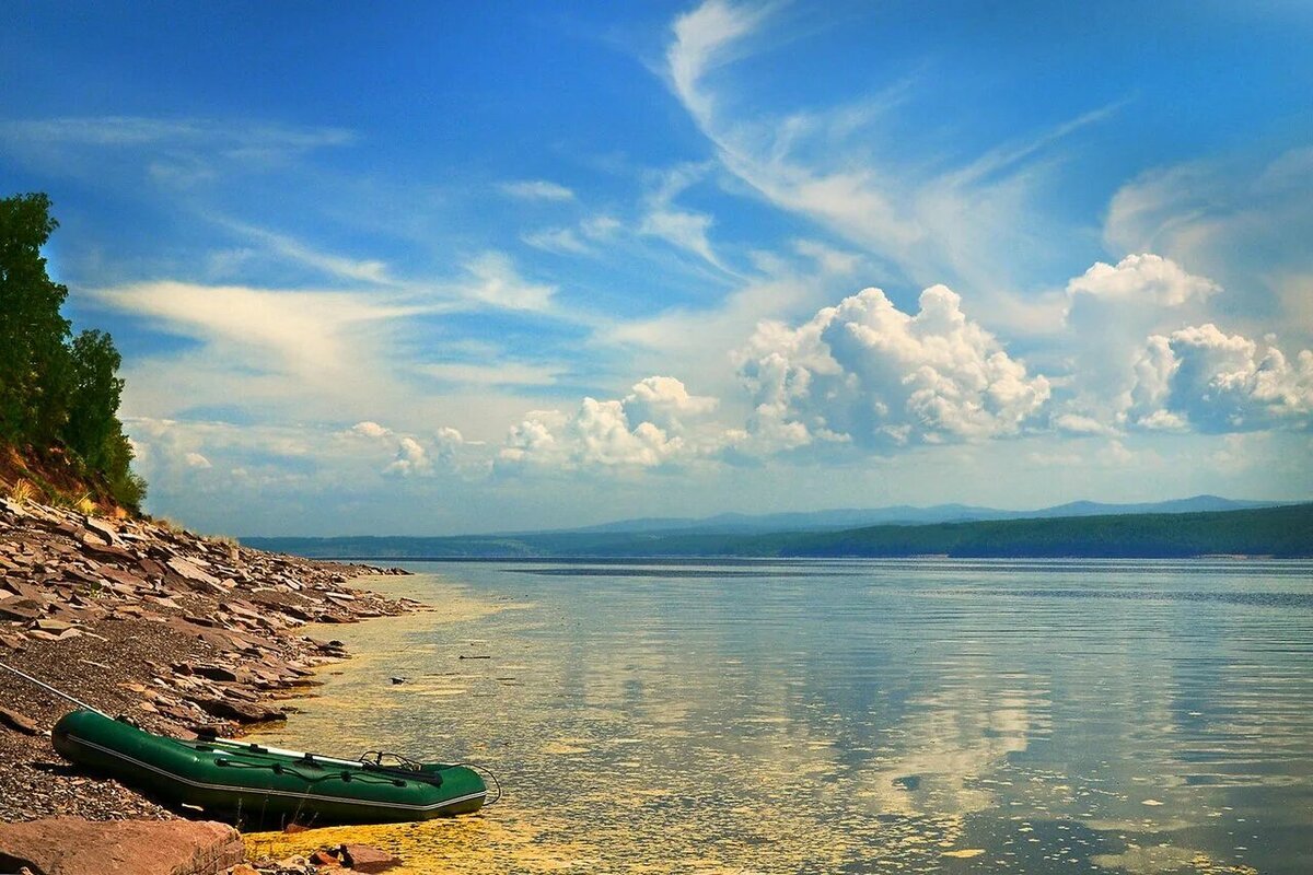 Залив Бирюса Красноярское море