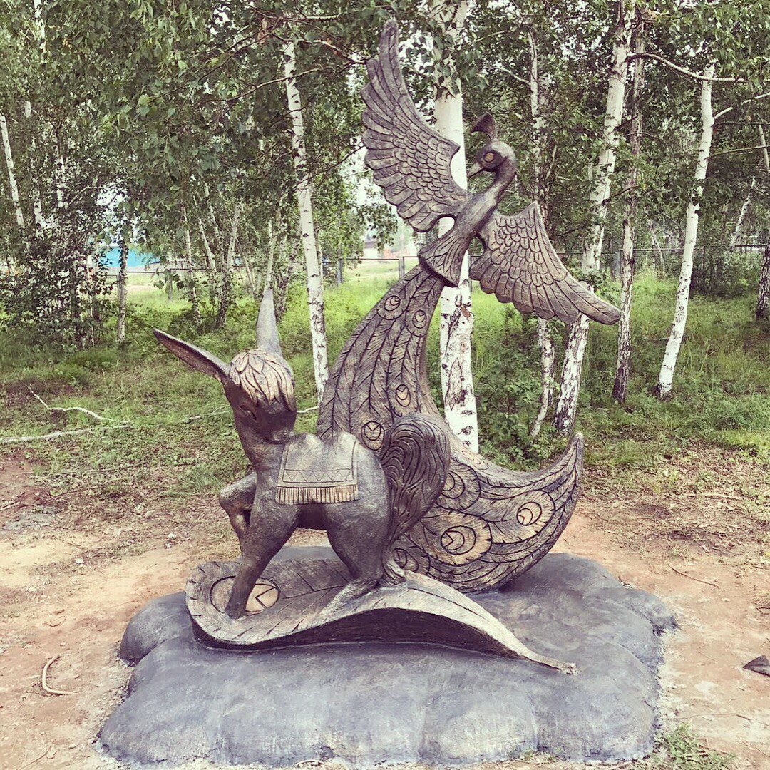 Покраска скульптур из бетона