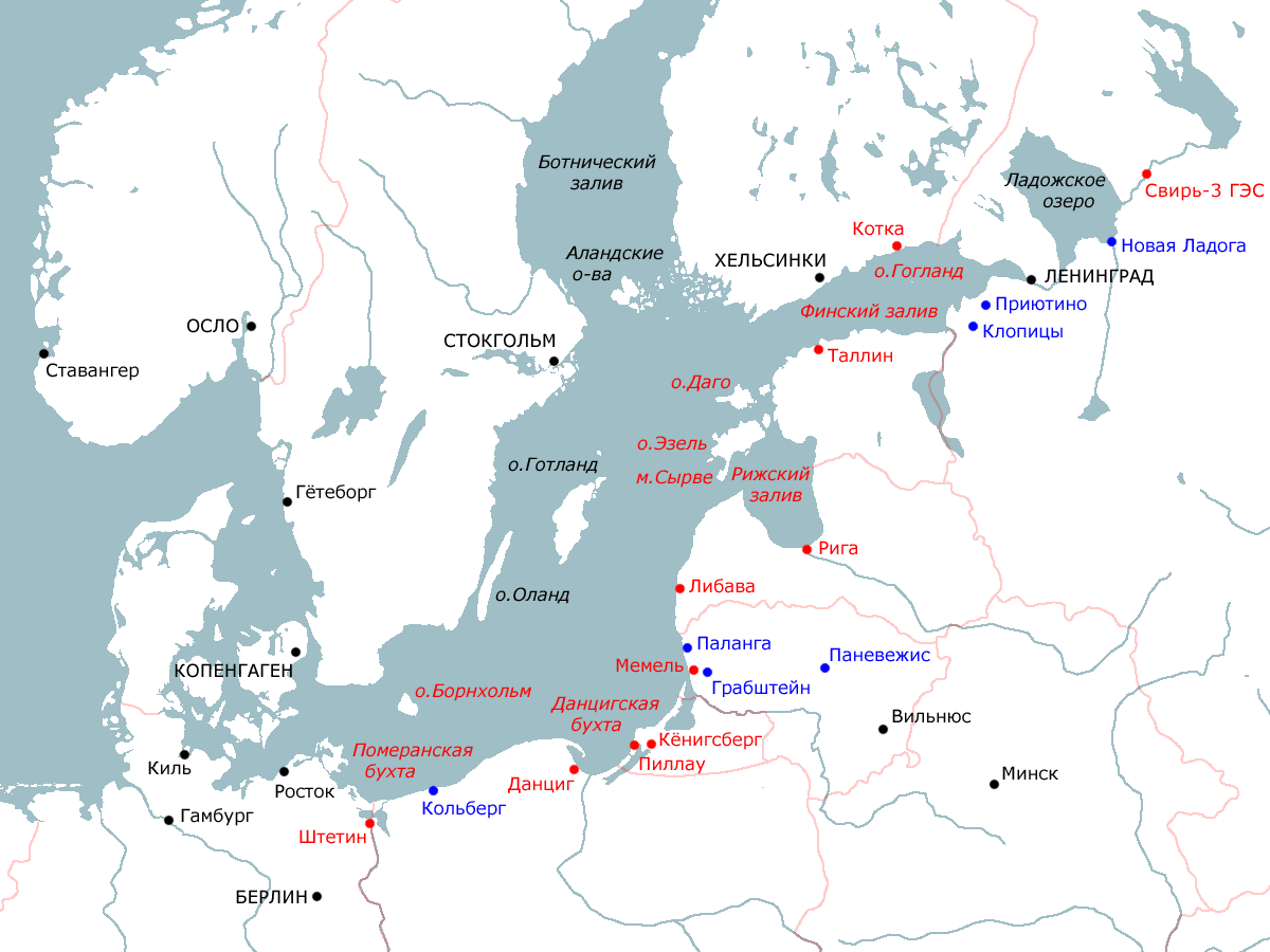 Балтийское море Ботнический залив карта