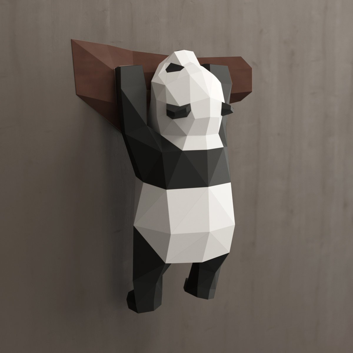 Panda Low Poly паперкрафт