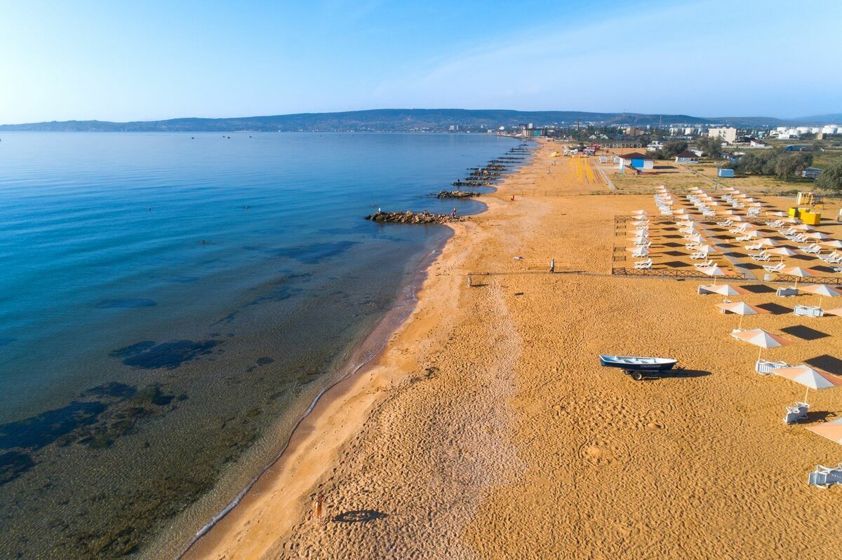 Крым Феодосия пляж золотые Пески