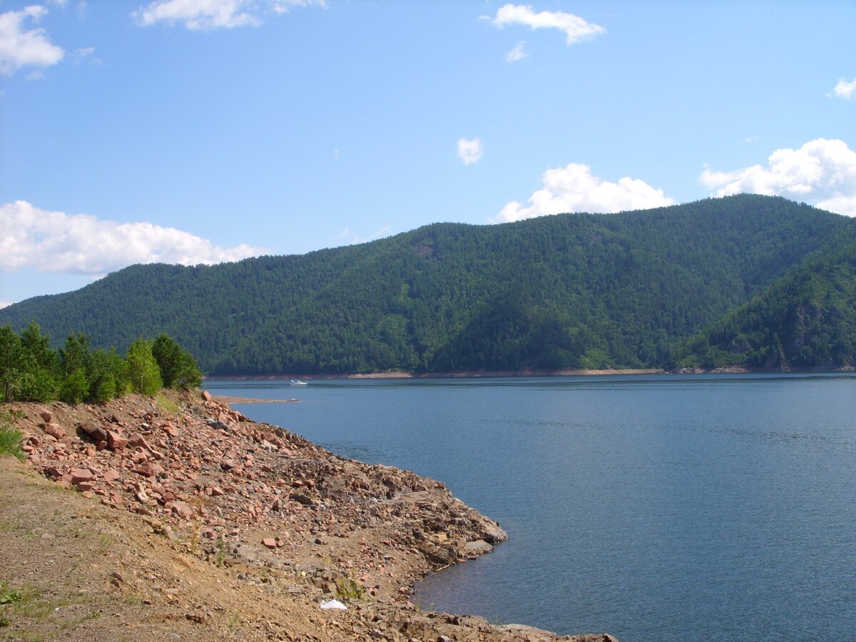 Енисей Красноярское водохранилище