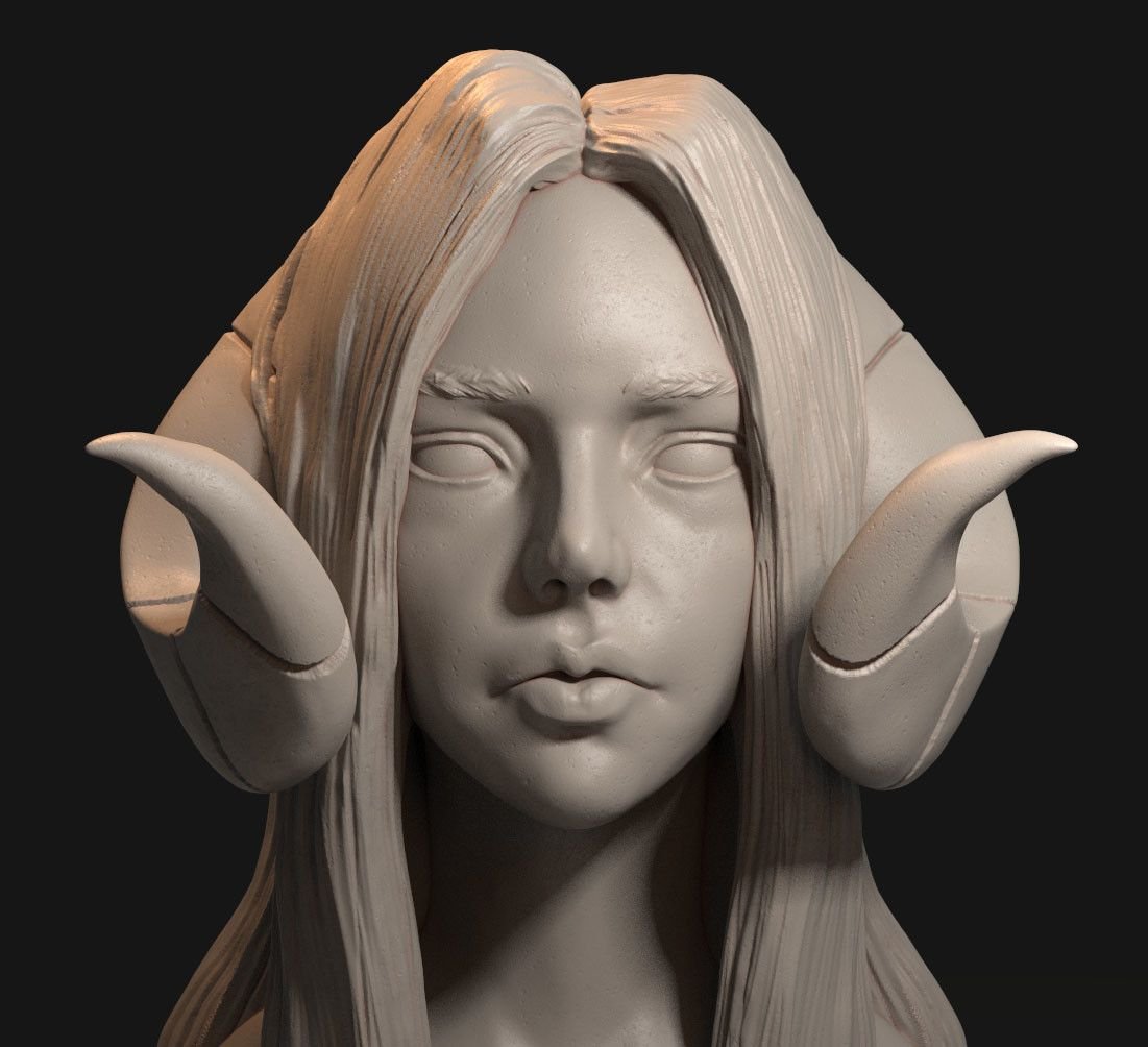 Zbrush статуя