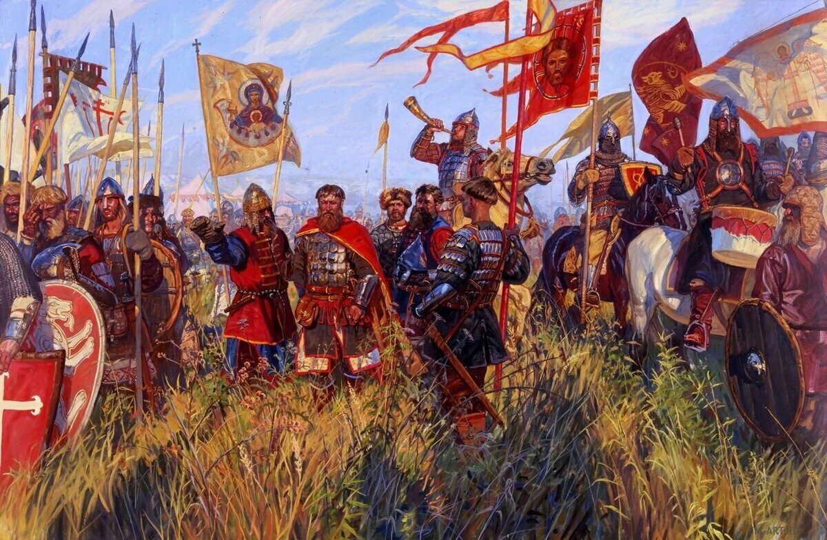 Куликовская битва Адольф Ивон 1859