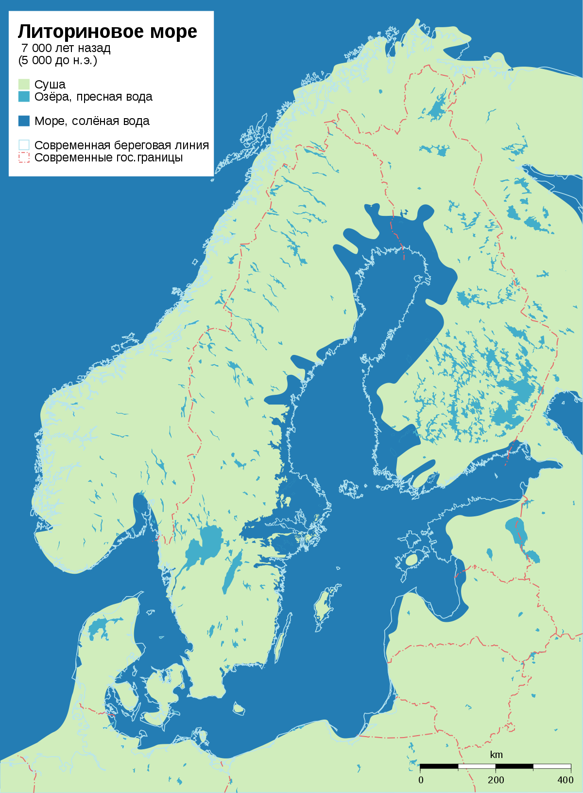 Литориновое море Санкт-Петербург границы
