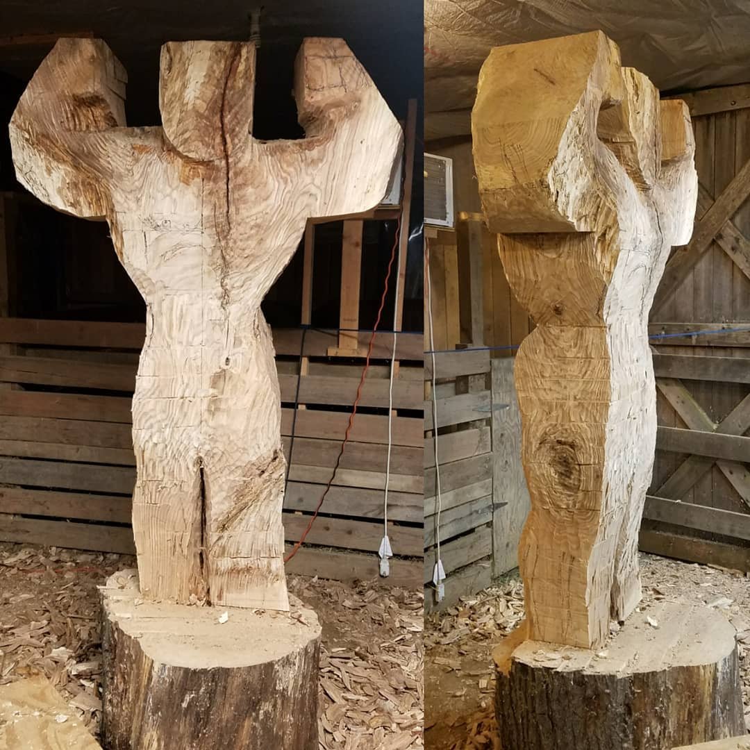 Удивительные скульптуры из дерева