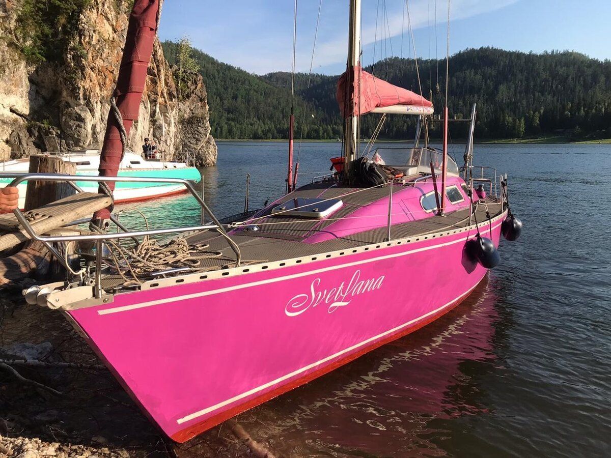 Красноярское море яхта Светлана