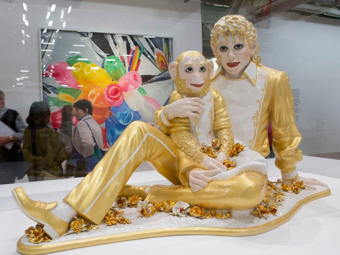 Джеффа Кунса «Michael Jackson and Bubbles»