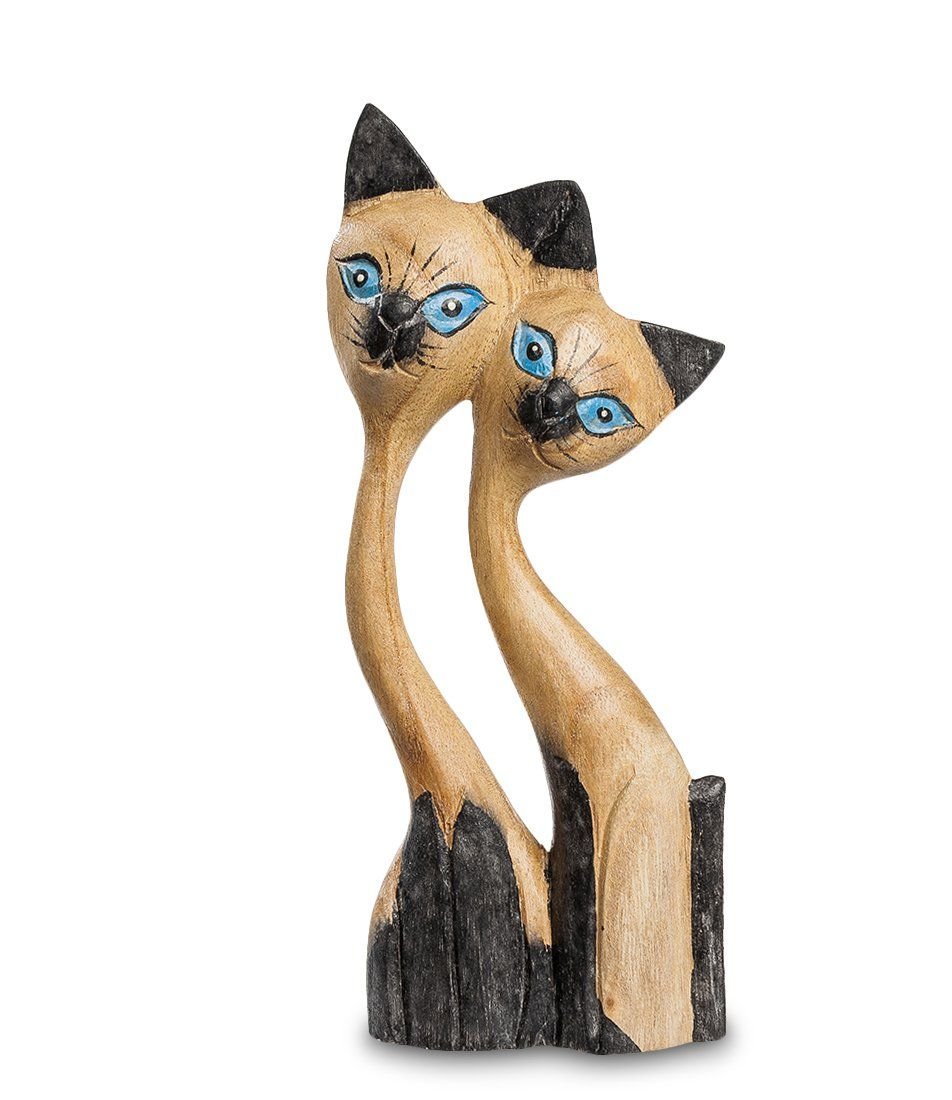 Фигурки кошек из дерева