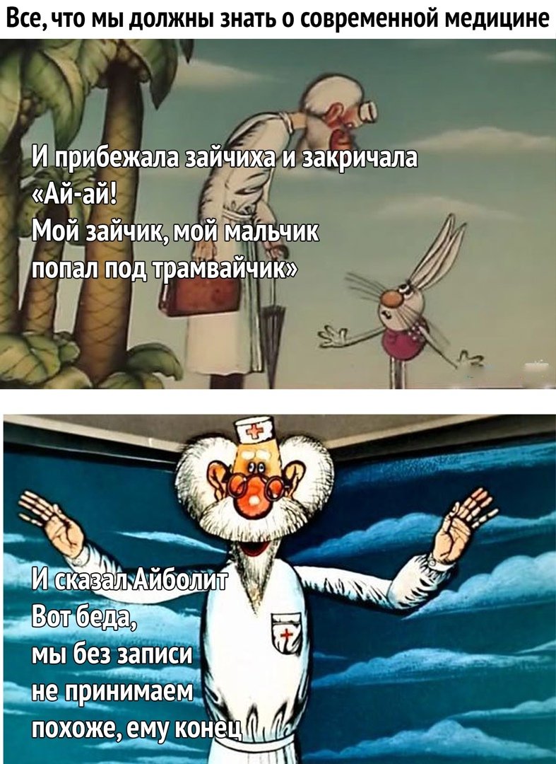 Доктор Айболит и зайчик