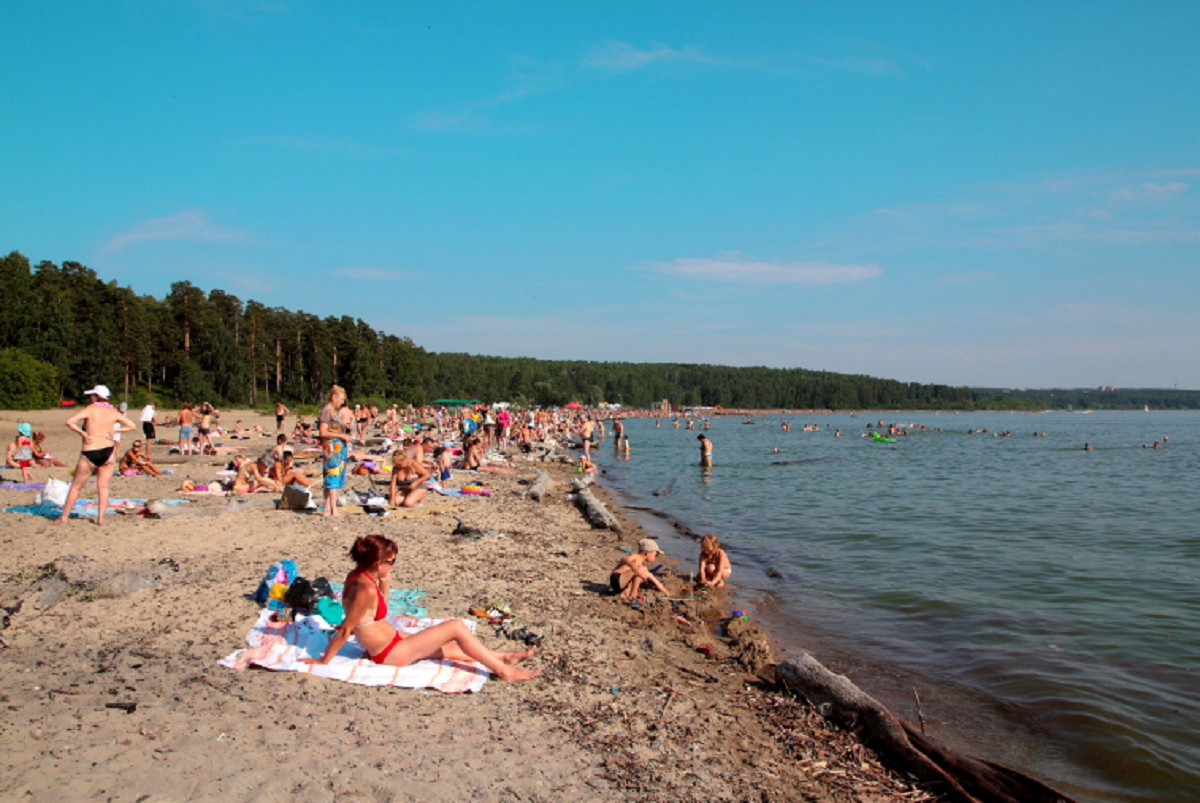 Обское море Центральный пляж