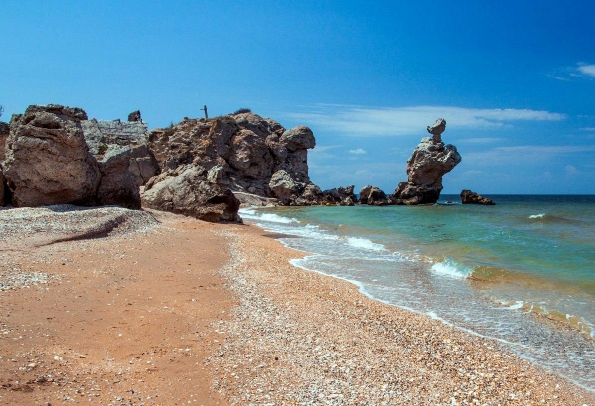 Крым Азовское море Генеральские пляжи