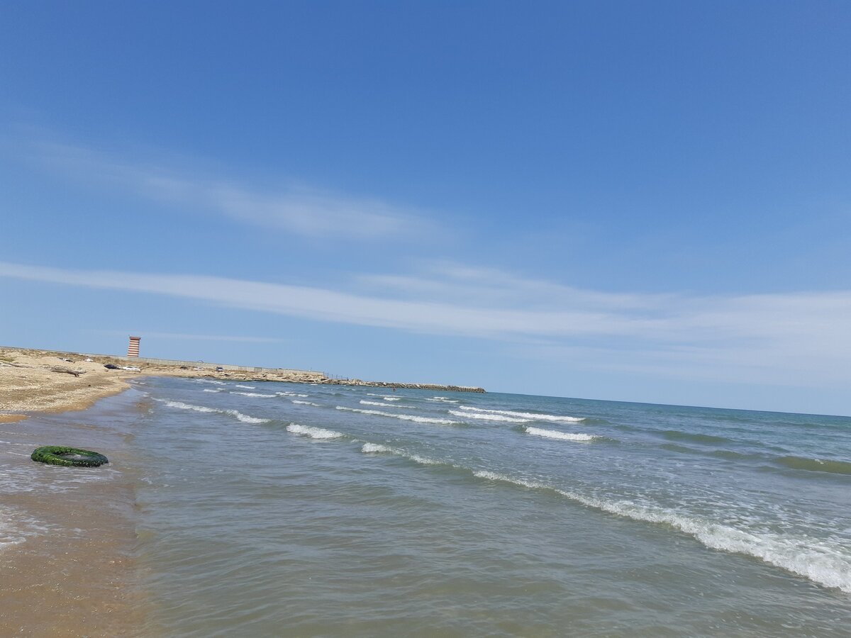 Пляж лагуна на каспийском море