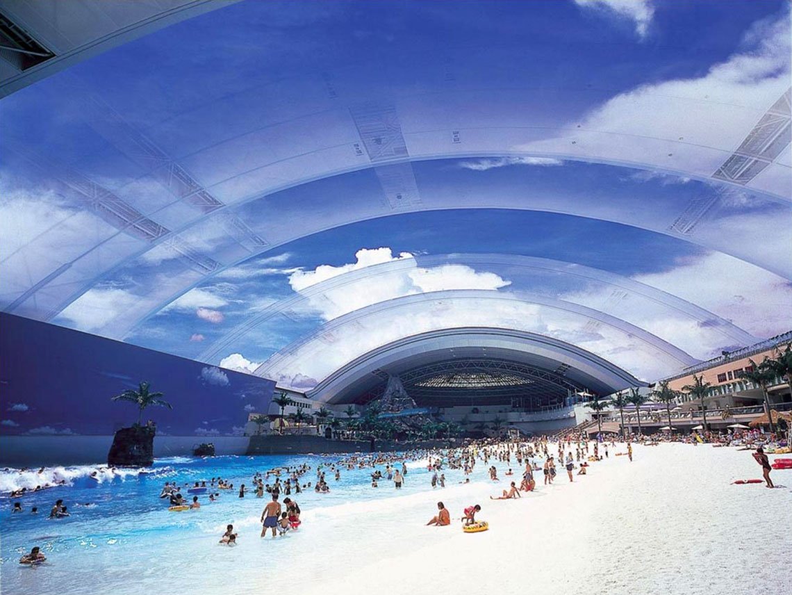 Ocean Dome аквапарк Япония