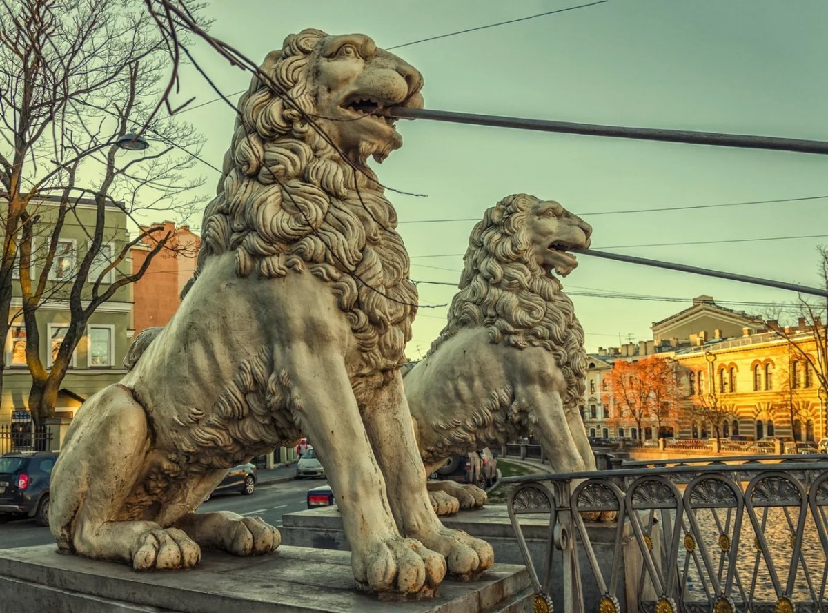 Львиный мостик в Санкт-Петербурге