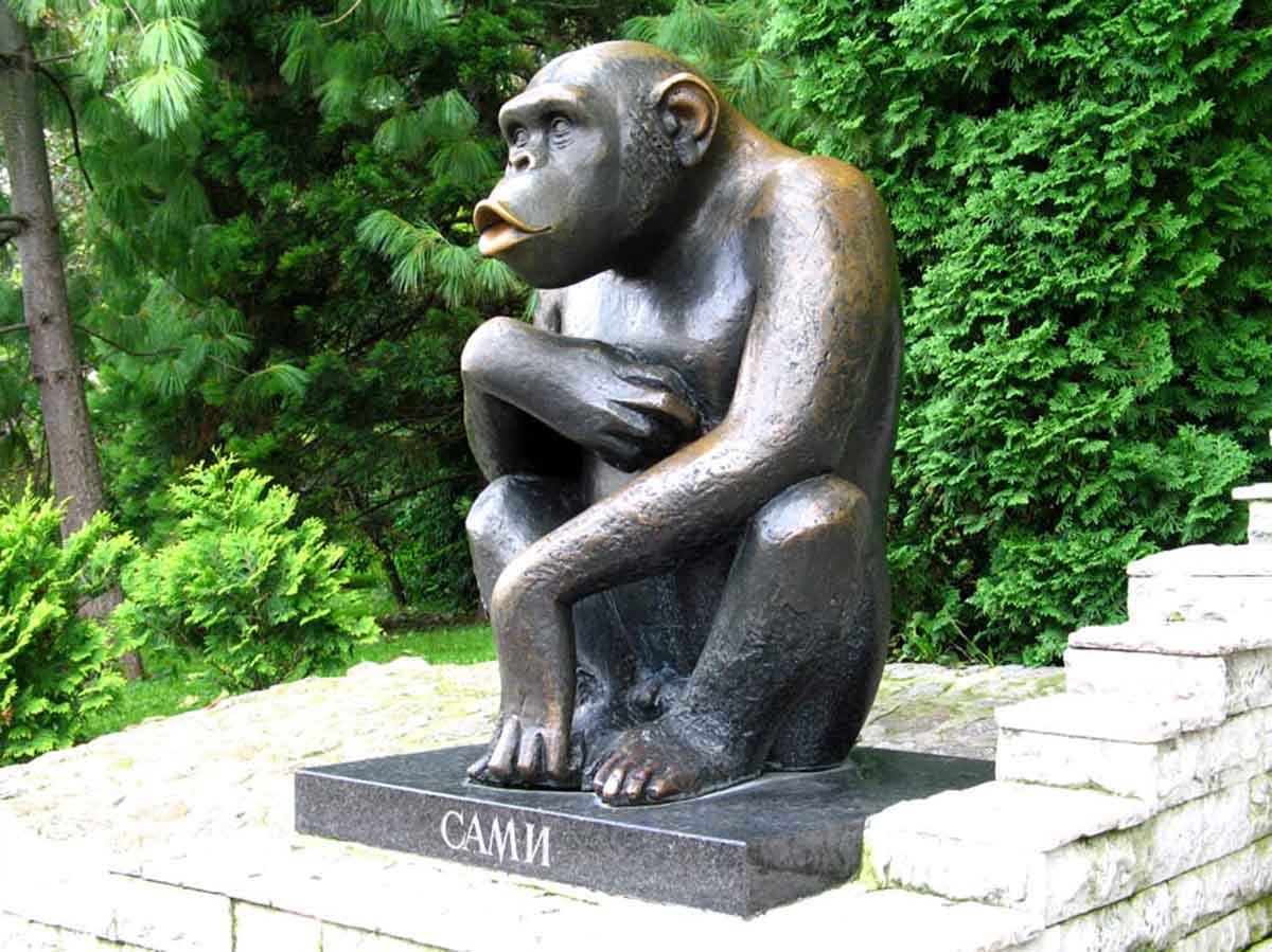 Статуя обезьяны