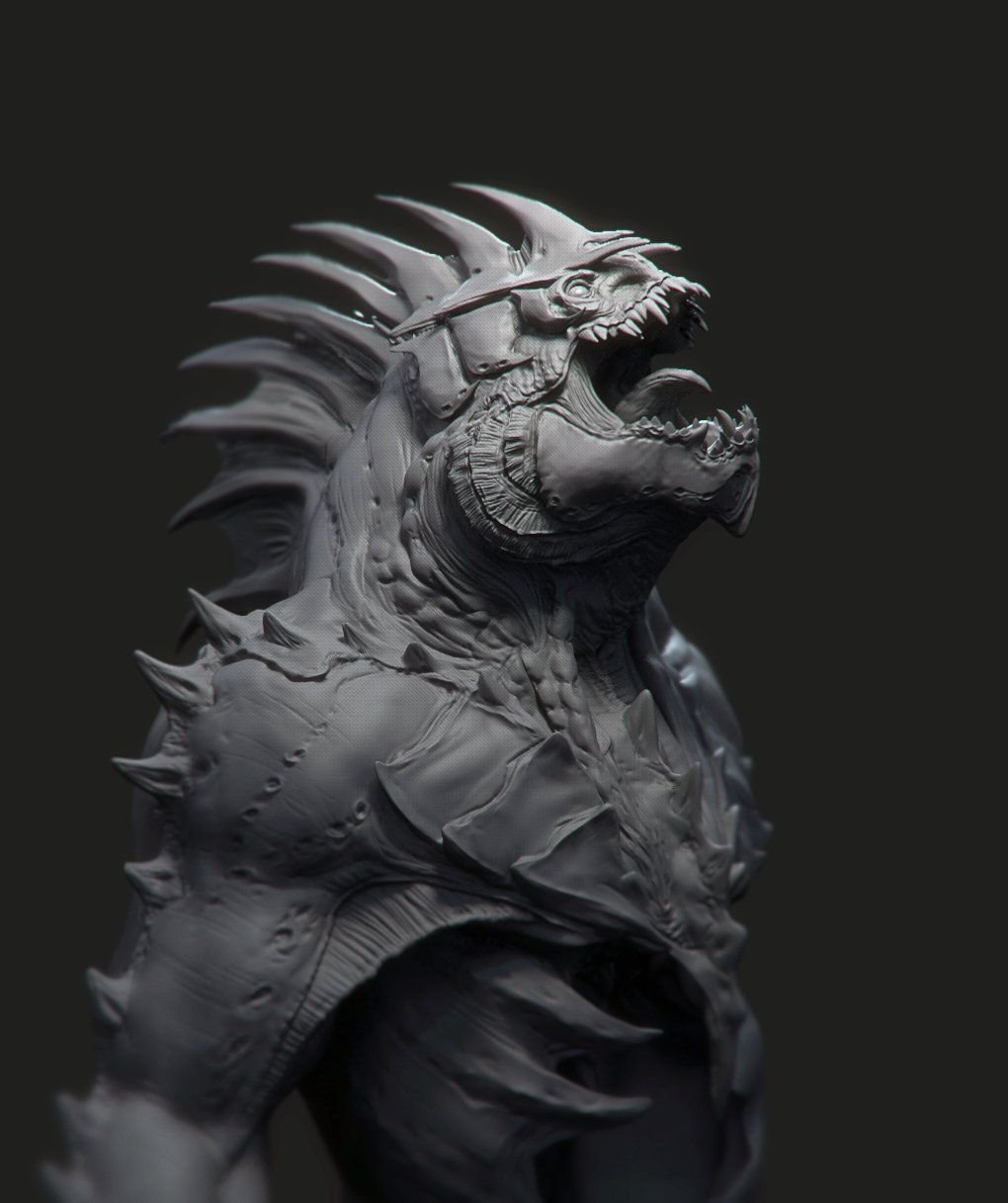 Дракон концепт Zbrush