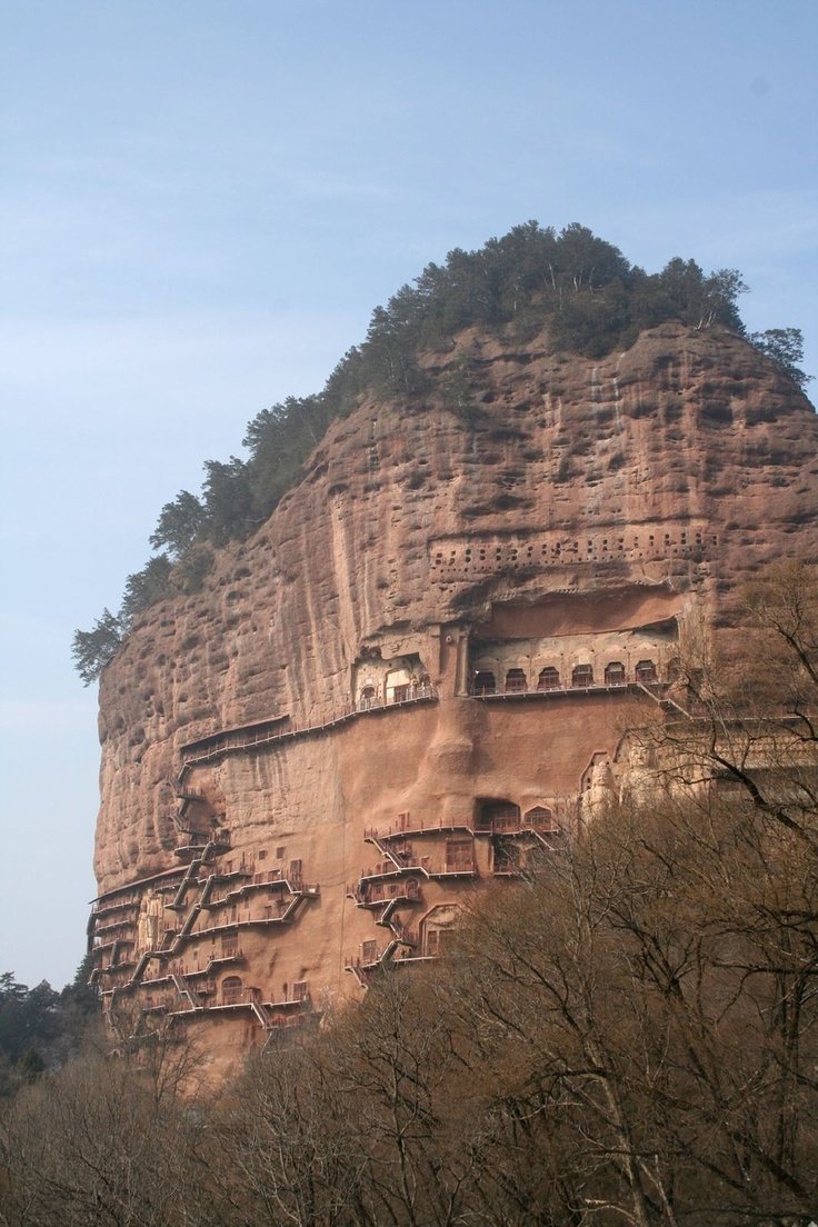 Пещерный монастырь Майцзишань, Китай