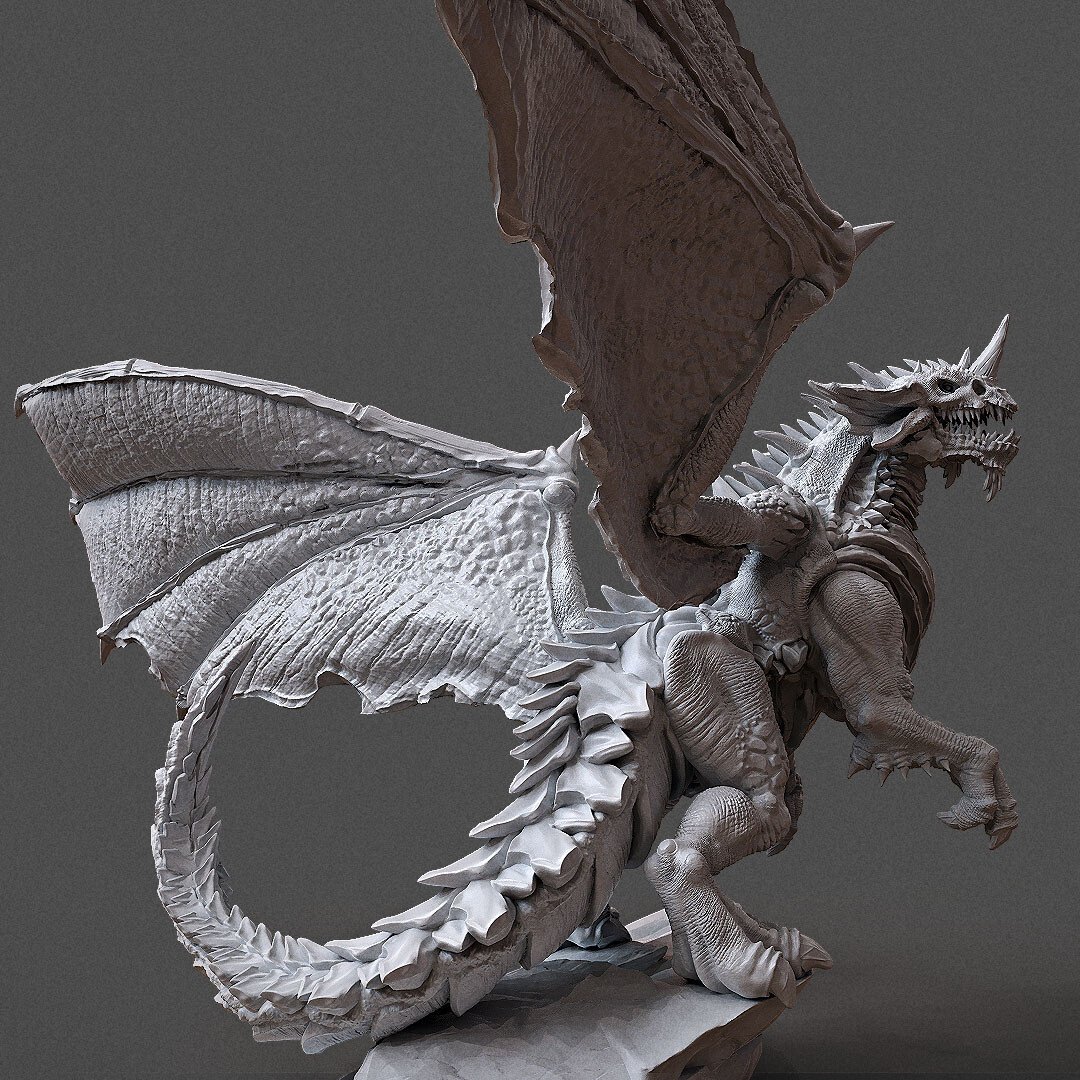 Дракон 3d модель