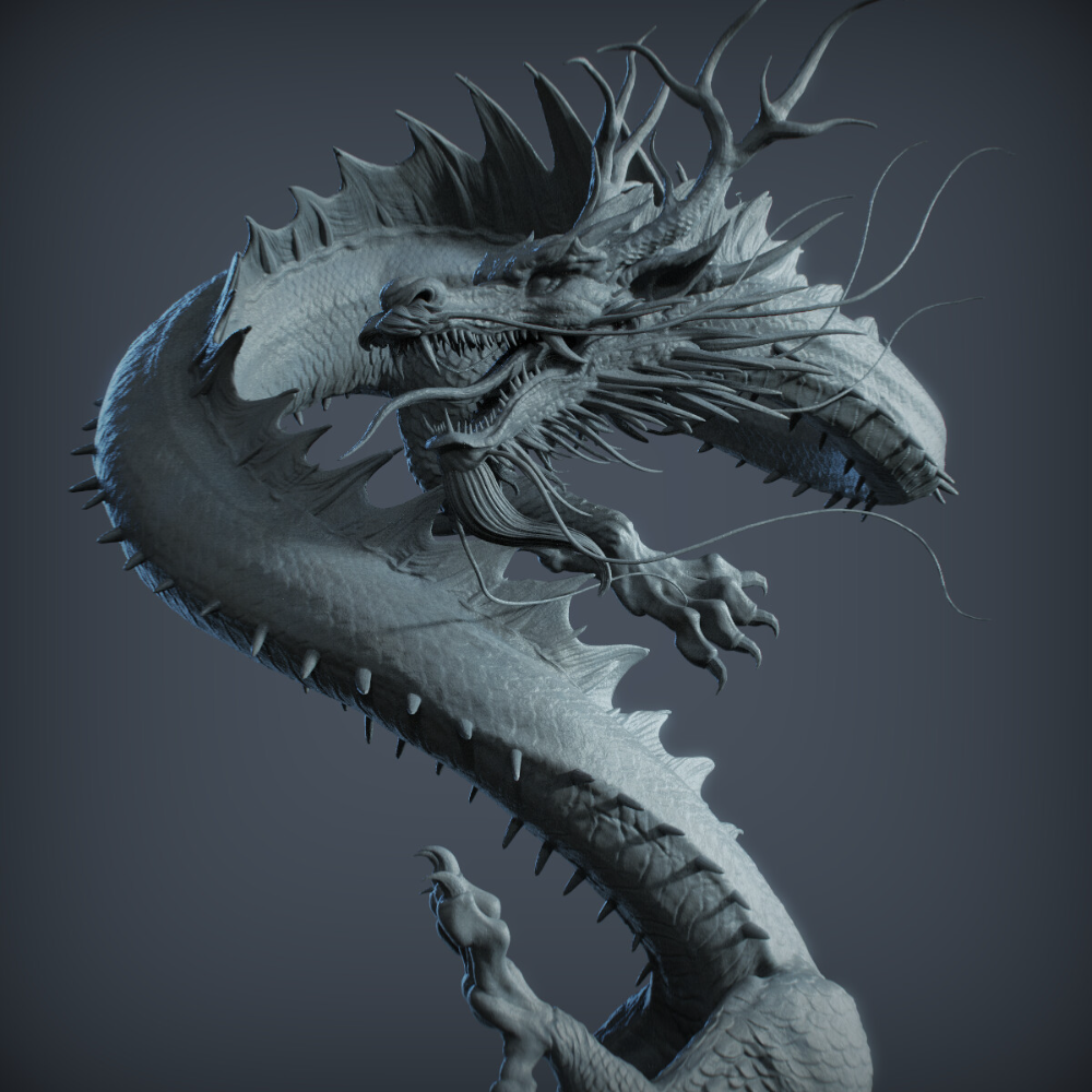 Китайский дракон 3d