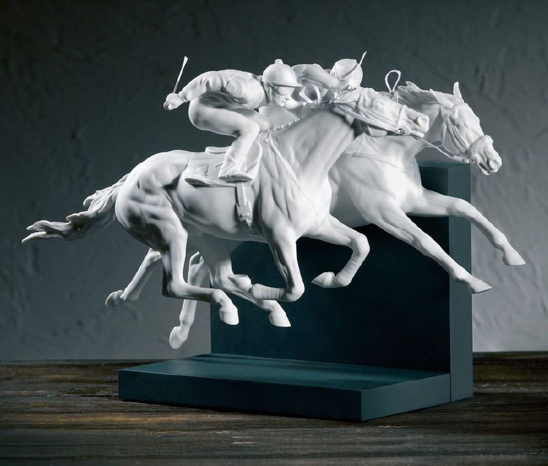 Скульптура скачки кони Lladro