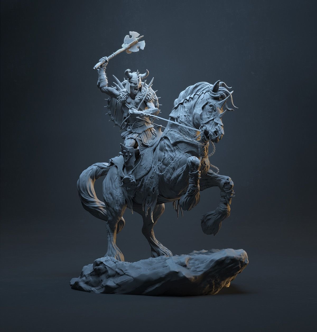 Рыцарь на лошади 3d модель