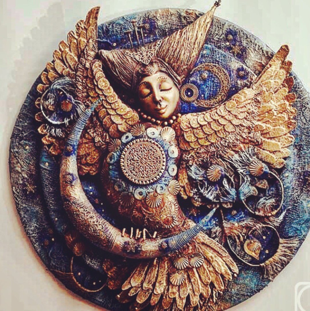 Сирин и алконост керамика