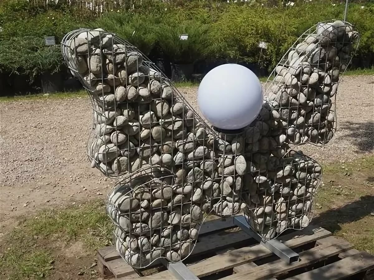Скульптура из камня габион