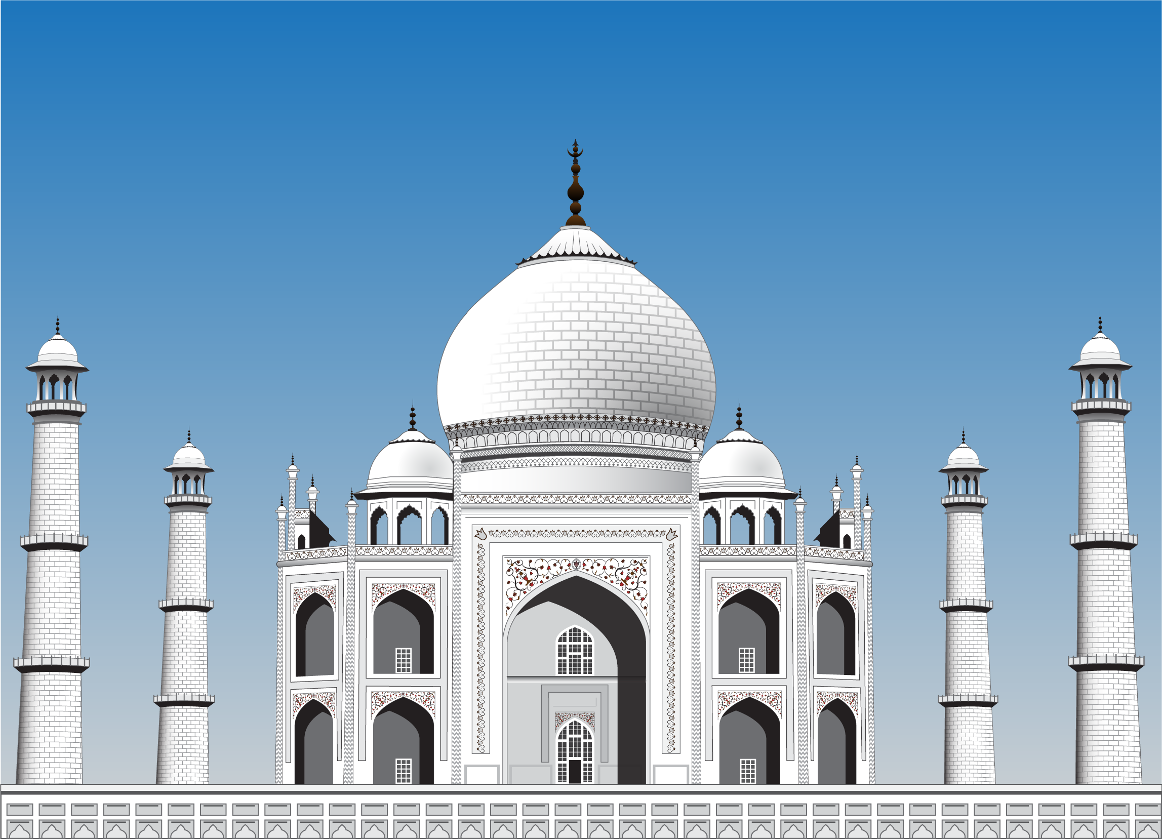 Тадж махал 4 буквы. Балкон минарета мечети Тадж Махал. Хадж Махал Индия вектор. Мавзолей Тадж-Махал проект. Тадж Махал купол вектор.