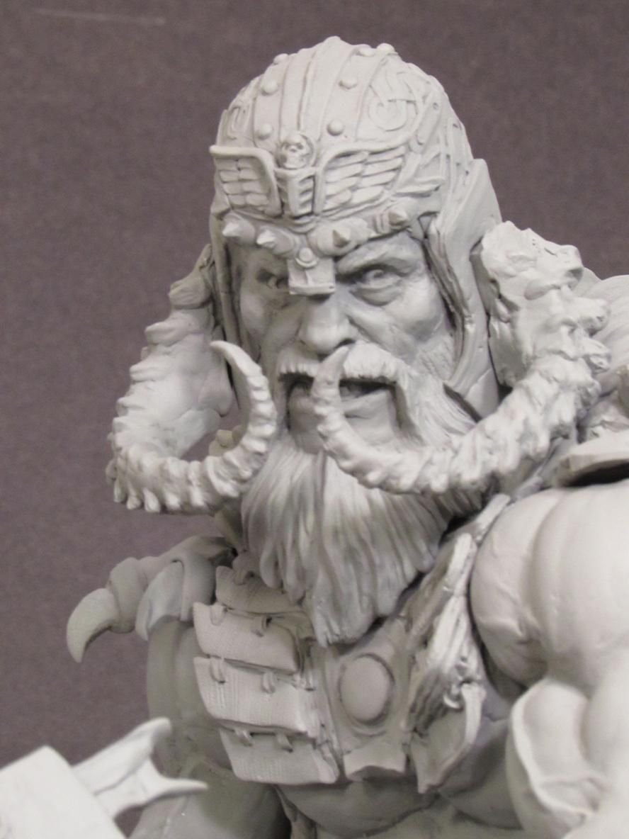 Скульптура Викинг Zbrush