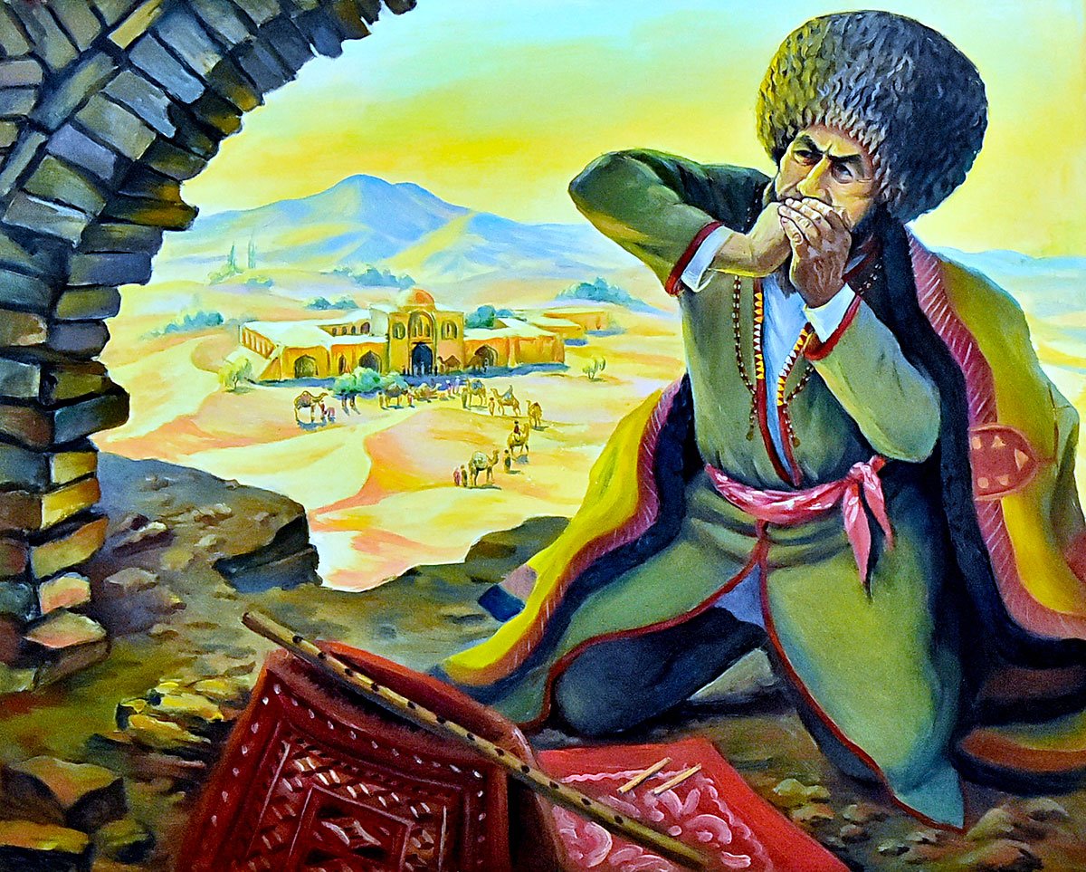 Türkmen Magtymguly живопись