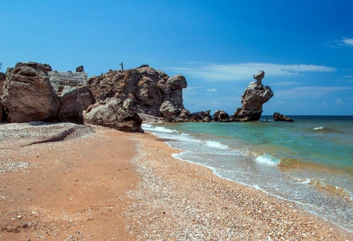 Крым Азовское море Генеральские пляжи