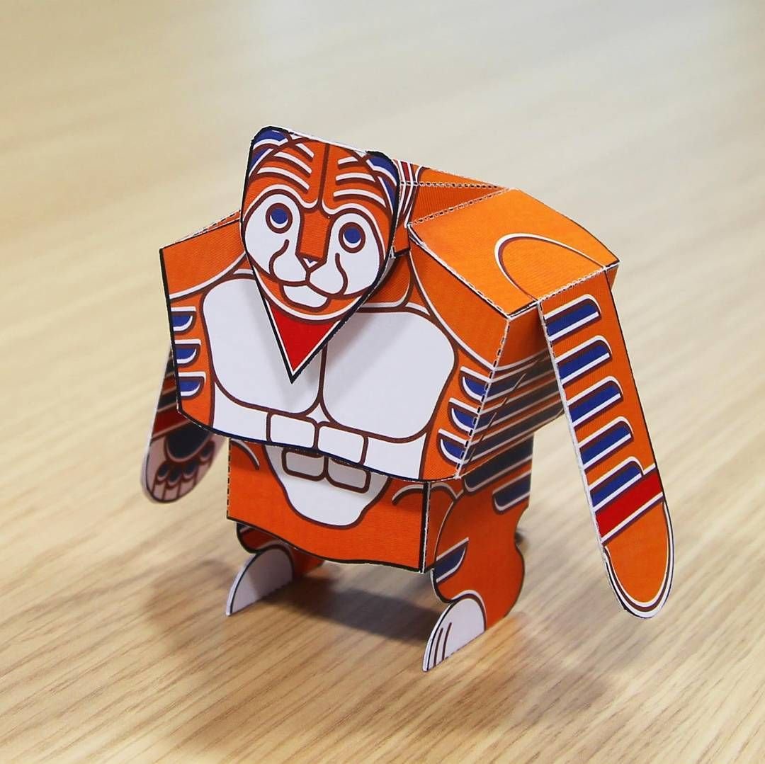 Papercraft тигр Canon