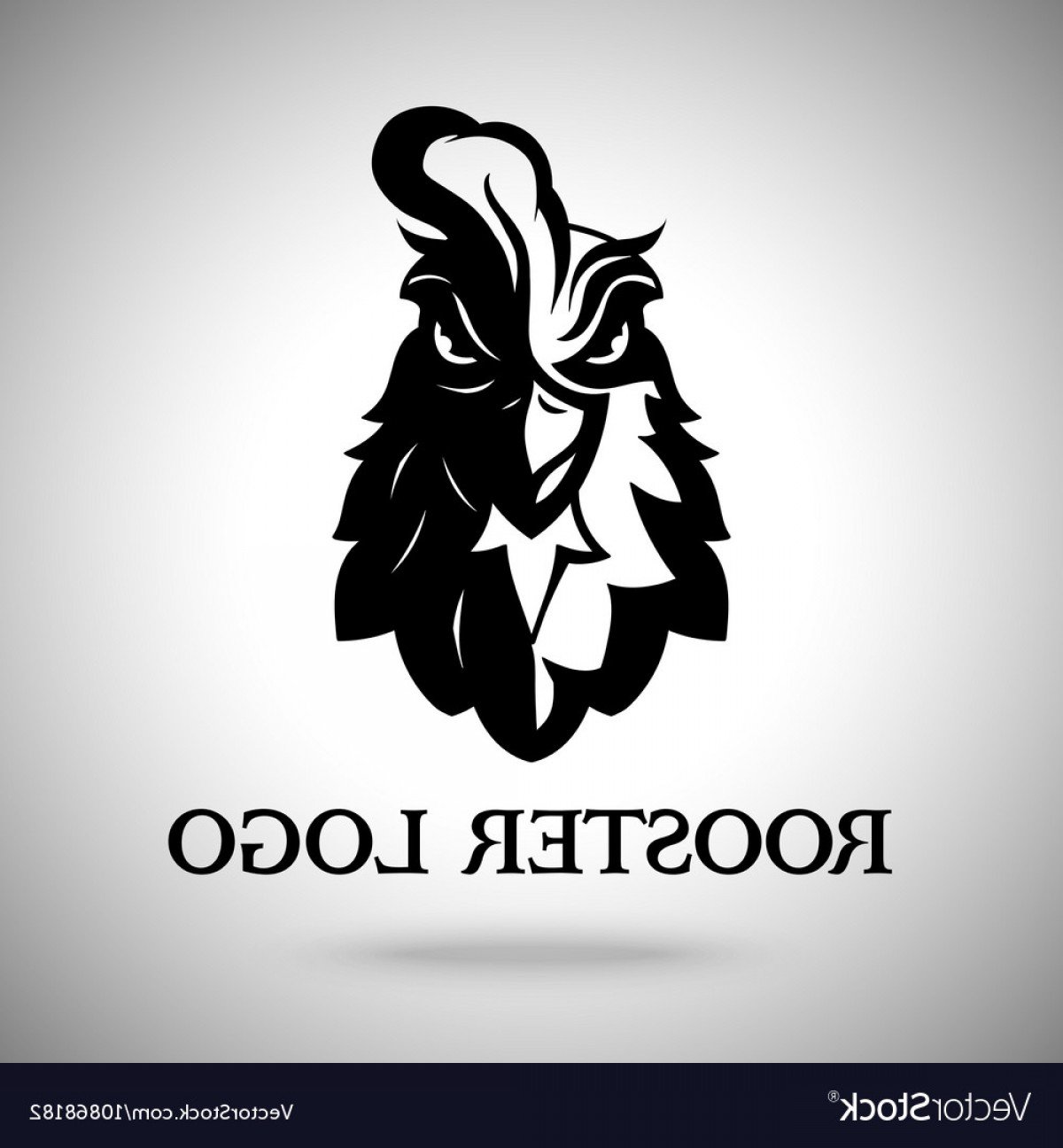 Голова петуха логотип