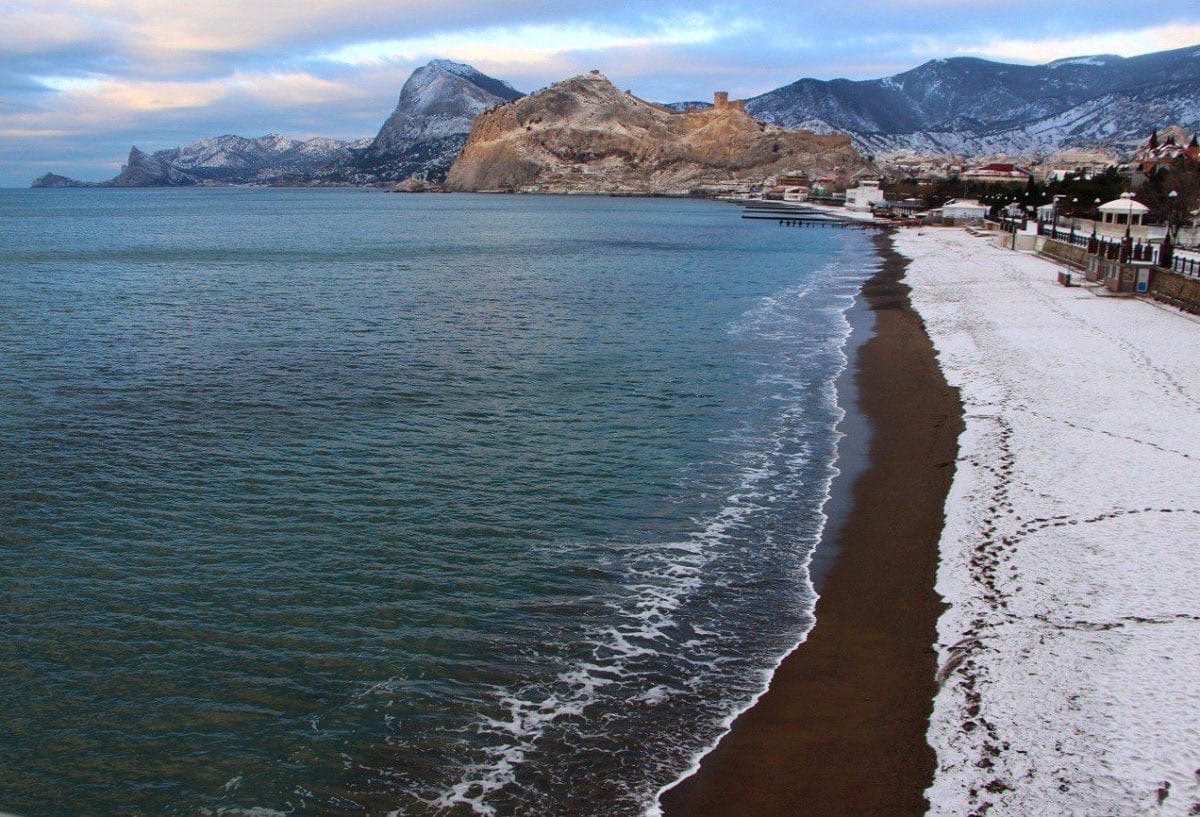Чёрное море пляж Судак