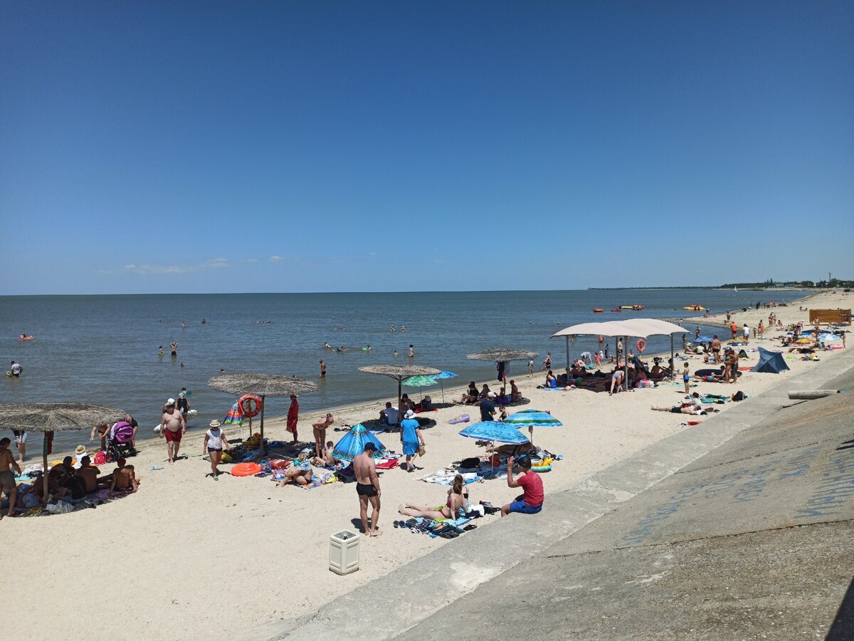 Пляж Приморско Ахтарск Азовское море