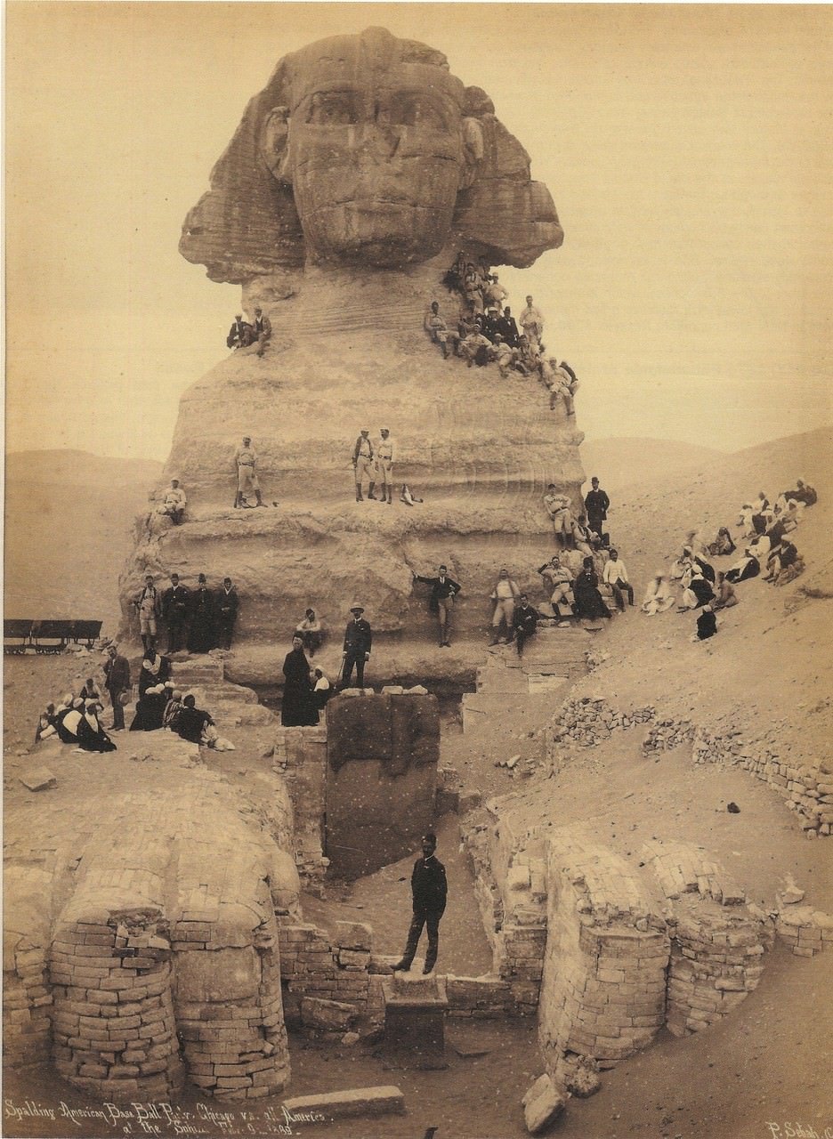 Раскопки сфинкса Гиза 1860