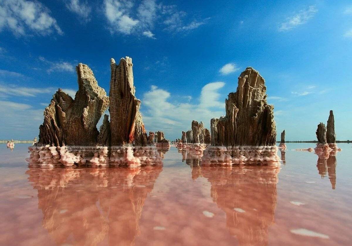 Кояшское соленое озеро в Крыму