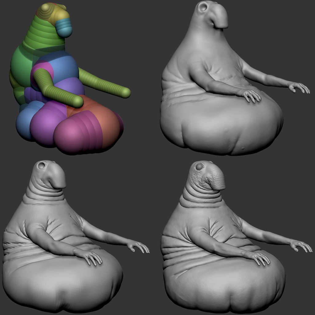 Ждун 3d модель